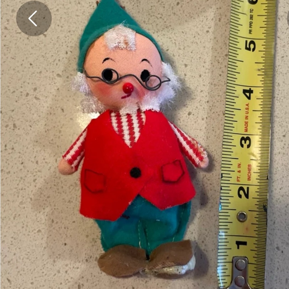 Vintage Christmas elf Ornament